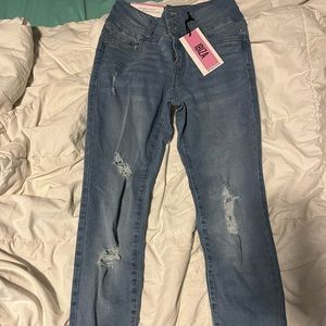 High rise Ibiza push up jeans, blue, size 03 us